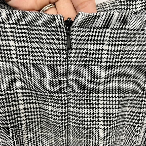 Faux Corset Houndstooth Dress Dark Academia Preppy Y2K Grunge 90’s - Picture 7 of 9
